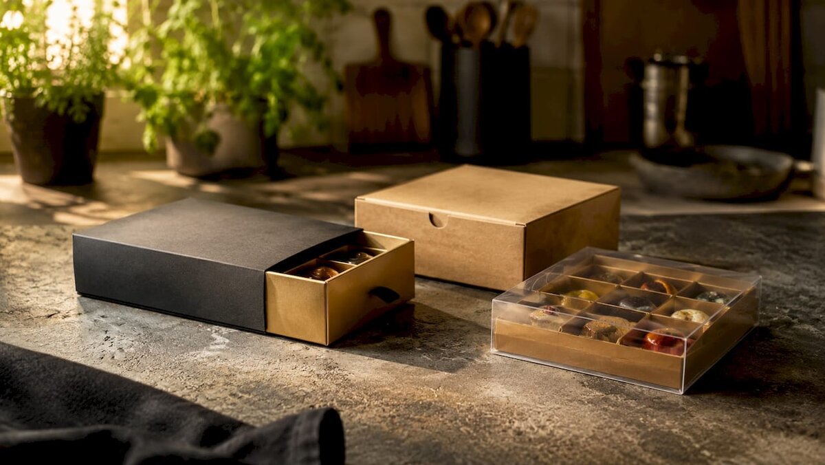 Verschiedene Arten von Verpackungsschachteln für Desserts