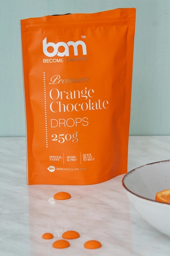 Drops aus Orangenschokolade, 250 g
