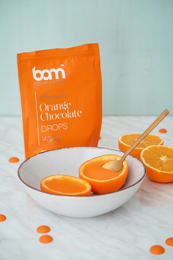 Drops aus Orangenschokolade, 250 g