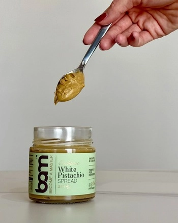Pistazienaufstrich mit weißer Schokolade, 200 g
