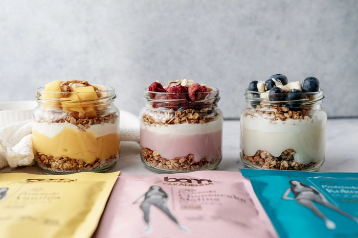 morgenschüssel mit bam-eiweißpudding