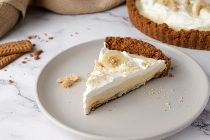 leckerer bananenkuchen mit vanillecreme