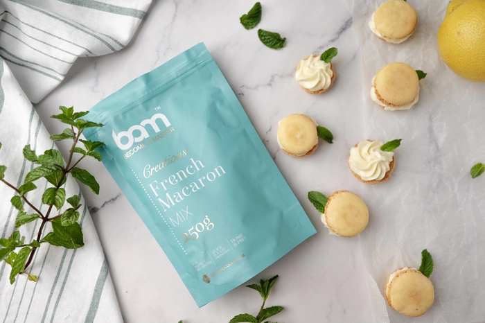 makronen mit erfrischender zitronencreme