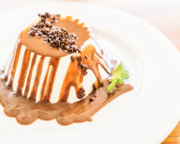 panna cotta mit toffee-sauce